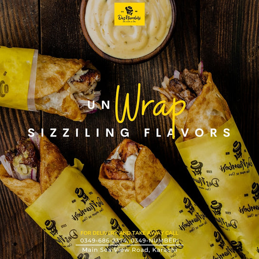 Hunzai Mutton Kabab Chatni Sauce Roll