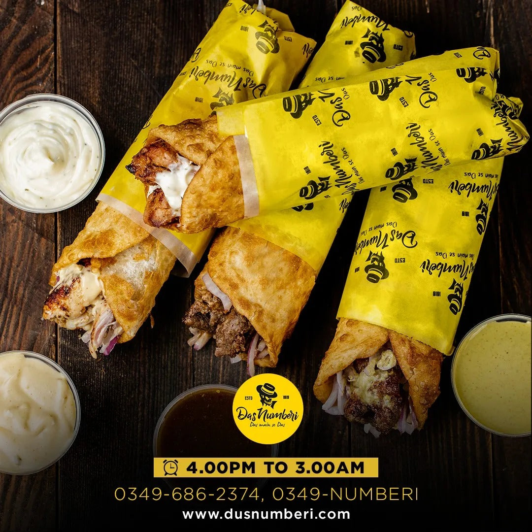 Chicken Malai Boti Roll Mayo Garlic Sauce Roll